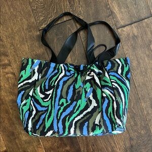 Diane Von Furstenberg Multicolor Zebra Tote